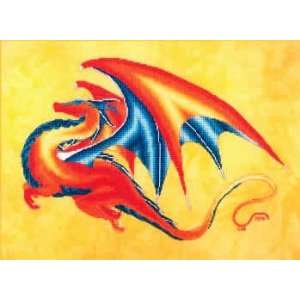  Carnelian (dragon) (cross stitch) Arts, Crafts & Sewing