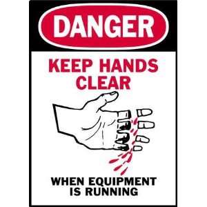 BRADY 86263 Danger Label,Keep Hands Clear,PK 5