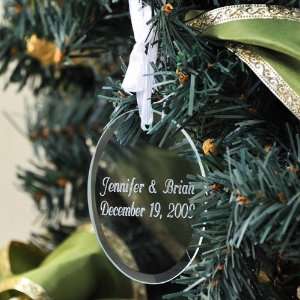  Personalized Glass Oval Holiday Ornament Health 
