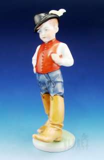 Herend Figurine Boy in Big Boot  