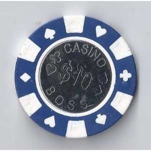   Casino Poker Chips ~ Blue ~ $10 Chip ~ 25 per Pack