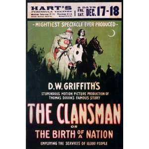  The Birth of a Nation Movie Poster (11 x 17 Inches   28cm 