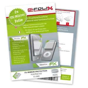  2 x atFoliX FX Mirror Stylish screen protector for Pentax 