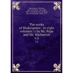  The works of Shakespeare  in eight volumes / c by Mr 