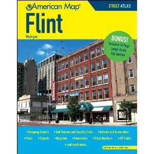  American Map 609679 Flint Michigan Atlas: Office Products