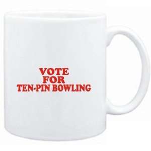  Mug White  VOTE FOR Ten Pin Bowling  Sports