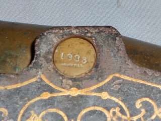 Antique Vintage Bronze Iron Signal Salute Cannon 19th Century Fire 