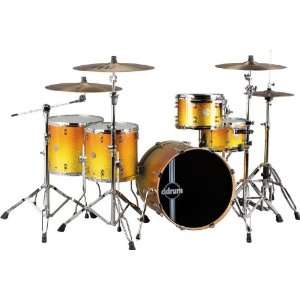  ddrum Dios Maple 5 Piece Shell Pack Yellow Gold Fade 