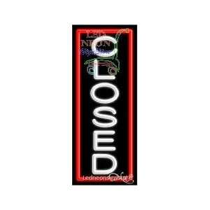 Closed Neon Sign 13 inch tall x 32 inch wide x 3.5 inch Deep inch deep 