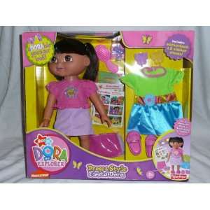    Dora Doll the Explorer Dress & Style Fiesta Dora: Toys & Games