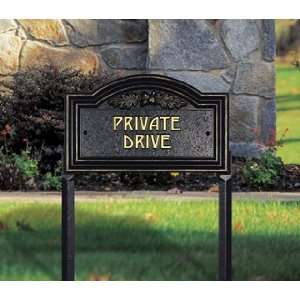  Private Drive Lawn Plaque