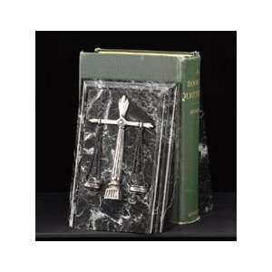  Sale   Legal Scales Bookends Black Marble   Magnificent 