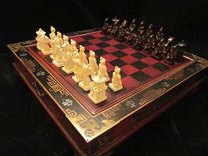Unique Chinese characters Chess set in beautiful carved chinese wooden 