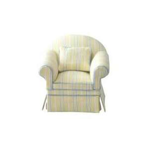  Miniature Charleston Chair with Striped Pillow sold at 
