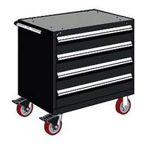  4 Drawer Heavy Duty Mobile Cabinet   30Wx21Dx35 1/2H 