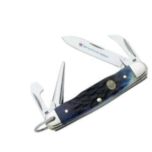 Case Knives 8055 Boy Scouts Jr. Scout Pocket Knife with Blue Handles 