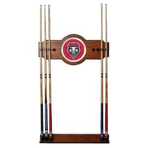   University of New Mexico Wood & Mirror Wall Cue Rack: Kitchen & Dining