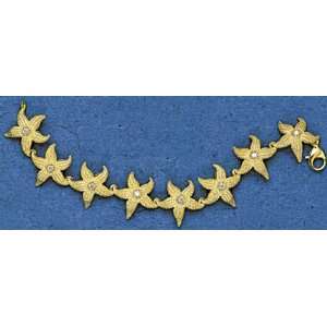 Mark Edwards 14K Gold 8 25MM Large Starfish Bracelet  