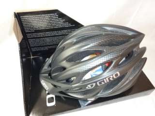 2012 giro athlon black charcoal bicycle helmet med new