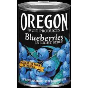 Oregon Fruit Products Blueberries In Light Syrup, 15 Ounce (Pack of 8 