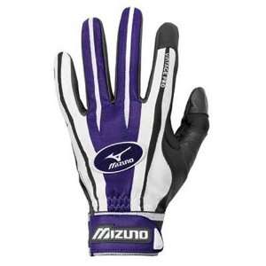  Mizuno Vintage Pro Batting Gloves (Purple Youth Medium 