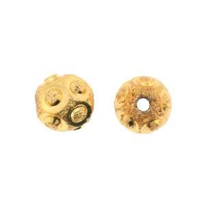 18k Gold Plated Brass   Spacers   Ball with Polished Donuts   5.8mm 