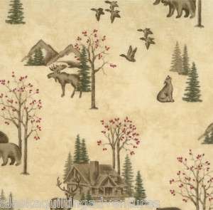 MODA Fabric HOLLY TAYLOR CLASSICS Woods / Natural   by the 1/2 yard 