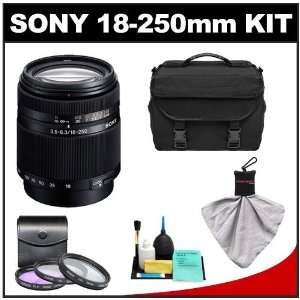  Sony Alpha DT 18 250mm f/3.5 6.3 Zoom Lens with Case + 3 