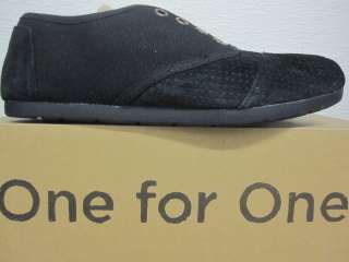 Toms Mens Black Marquez Cordones Shoes sz 8 13 BNIB $90  