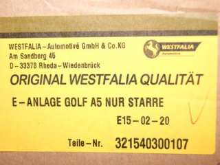 WESTFALIA E SATZ VW Golf A 5 Lim.ab Bj.2003 nur starre  