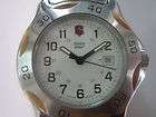 Vintage Victorinox Swiss Army Stainless Watch Blue Face 300m 030020142 
