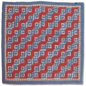 Patch Magic QRLC Red Log Cabin Quilt 