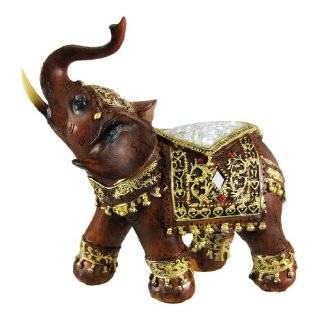 Elephant Statue Brass Collectible Indian Figurines 