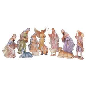  12 Piece Nativity Set Holy Religious Figurines With Manger 
