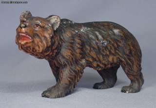 Large Vienna Bronze Prowling Bear  