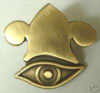 ALL SEEING EYE & PHRYGIAN CROWN Coin Pin mormon lds  