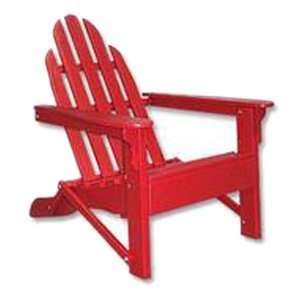   Prairie Leisure 34 Red Folding Adirondack Chair: Patio, Lawn & Garden