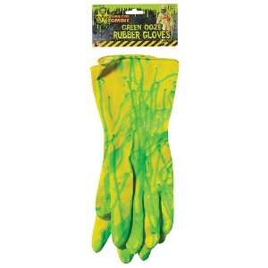  Biohazard Zombie Green Ooze Rubber Gloves Toys & Games