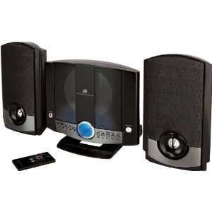 GPX HM3817DTBLK Vertical Home Music System with CD Player (Black 