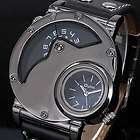    Dual Timezones Analog Mens Man Unisex Quartz Watch 2011 Xmas Gift