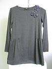 Status by Chenault Womens Shirred Rosette Tunic L