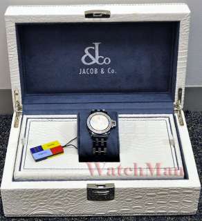 Jacob & Co Womens Black Ceramic Diamond Watch 2.95ct  