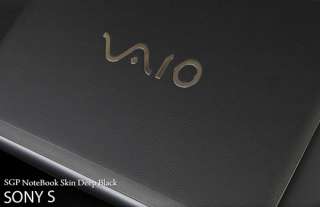 Sony VAIO S Series Laptop Cover Skin   Deep Black Leather