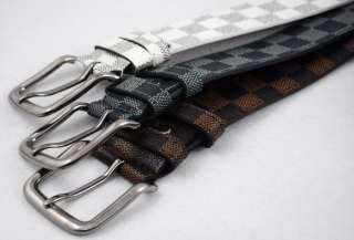 Unisex Mens Ladys Fashion Durable Leather Belt, Waist 29 34, Free 