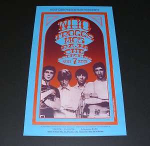 THE WHO in Toronto Limited Concert Poster  