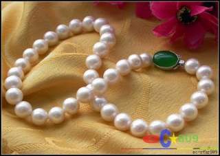 AAA++ 17 12mm ROUND WHITE FRESHWATER PEARL NECKLACE  