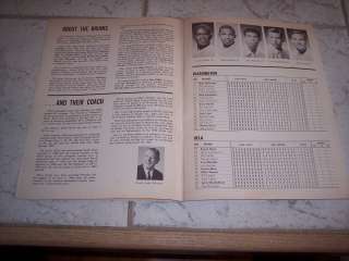 1966/67 Basketball Program UW Huskies VS UCLA & USC  