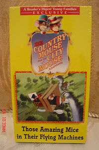   &City Mouse Amazing Mice in Flying Machines VHS 033937080241  