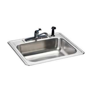   25x22x7 4 Hole Single Bowl Kitchen Sink HD598536LF 