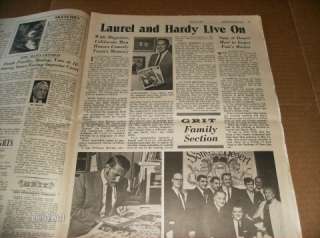 GRIT Newspaper August 1970 LAUREL & HARDY Hank Williams Jr. SPIRO 